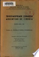Congreso Argentino de Cirugía. 1960 v. 1
