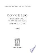 Congreso : bicentenario de Simón Bolívar