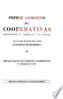 Congreso de Cooperativas Afiliadas al Sistema Nacional [Actas]