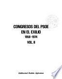 Congresos del PSOE en el exilio: 1958-1974