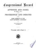 Congressional Record Index