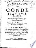 Conjuracion del Conde Iuan Luis Fiesco