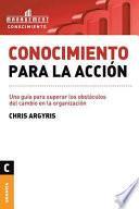 Conocimiento Para La Acción