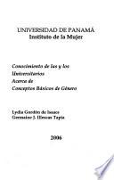 Conocimientos de las y los universitarios acerca de conceptos básicos de género