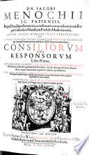 Consiliorum sive responsorum libri XIII. Adjecto in dice generali