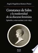 Constance de Salm y la modernidad de su discurso feminista