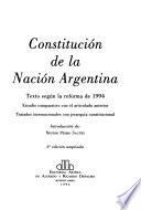 Constitución de la Nación Argentina