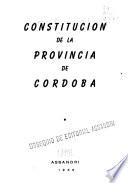Constitución de la provincia de Córdoba