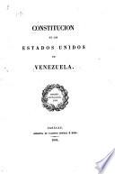 Constitucion de los Estados Unidos de Venezuela