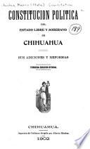 Constitución política del estado libre y soberano de Chihuahua