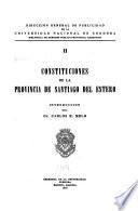 Constituciones de la Provincia de Santiago del Estero