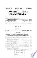 Constitutional Commentary