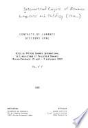 Contacts de langues, discours oral