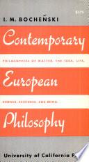 Contemporary European Philosophy