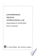 Contemporary Issues in International Law