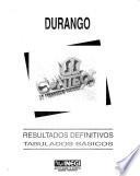 Conteo 95 de población y vivienda: Durango