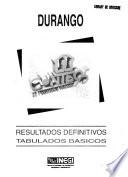 Conteo de población y vivienda 95: Durango