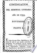 Continuación del Memorial literario, instructivo y curioso de la Corte de Madrid ...