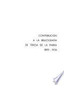 Contribución a la bibliografía de Teresa de la Parra, 1895-1936
