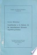 Contribución a la historia de las interrelaciones literarias argentino-germanas