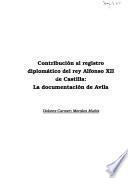 Contribución al registro diplomático del rey Alfonso XII de Castilla