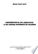 Contribución de los Lasallistas a las ciencias naturales en Colombia