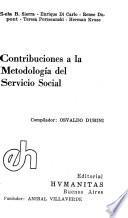 Contribuciones a la metodología del servicio social