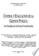 Control y evaluación de la gestión publica