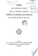 Copia del informe hecho por la comisión médica sobre la fiebre contagiosa que se padeció en Cádiz el año de 1810