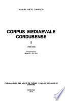 Corpus mediaevale cordubense: 1106-1255
