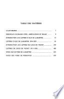 Correspondance d'Alphonse de Lamartine
