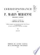 Correspondance du p. Marin Mersenne: 1636-1637