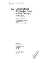 Correspondencia del cónsul de Francia en Santo Domingo: 1846-1850