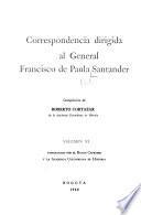 Correspondencia dirigida al general Francisco de Paula Santander