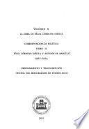 Correspondencia política: 1922-1925