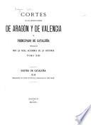 Cortes de los antiguos reinos de Aragón y de Valencia y principado de Cataluña