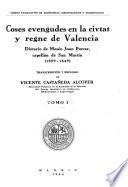 Coses evengudes en la civtat y regne de Valencia