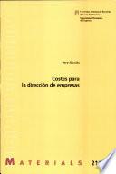 Costes para la dirección de empresas