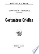 Costumbres criollas