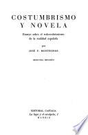Costumbrismo y novela
