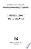 Criminalidad de menores