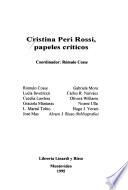 Cristina Peri Rossi, papeles críticos