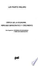 Crítica de la economía, mercado democrático y crecimiento