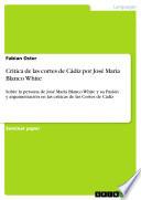 Critica de las cortes de Cádiz por José Maria Blanco White