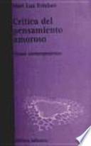 Crítica del pensamiento amoroso