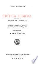 Crítica efímera
