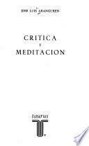 Crítica y meditación