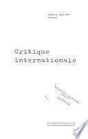 Critique internationale