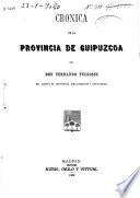 Crónica de la provincia de Guipúzcoa