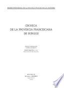 Crónica de la Provincia Franciscana de Burgos